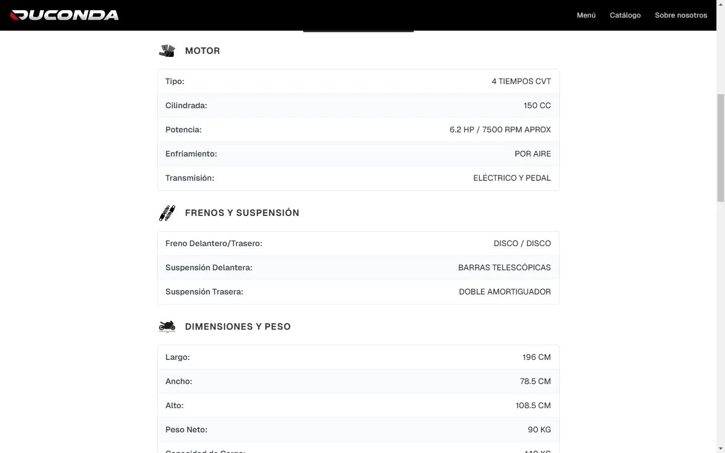 Catálogo y Ficha de Moto - Imagen 2